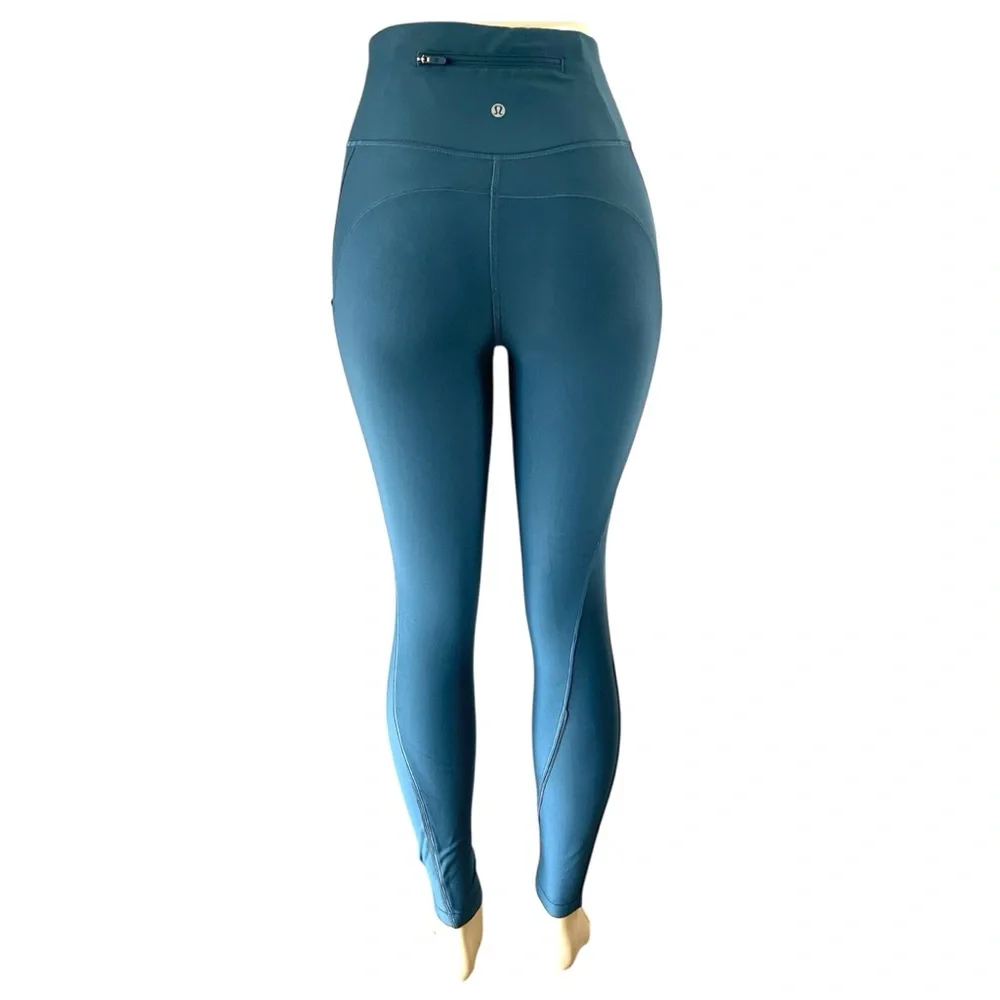 Lululemon Flurry Up Fleece Lined Super High Rise Leggings Rare Size 6 - Picture 5 of 9